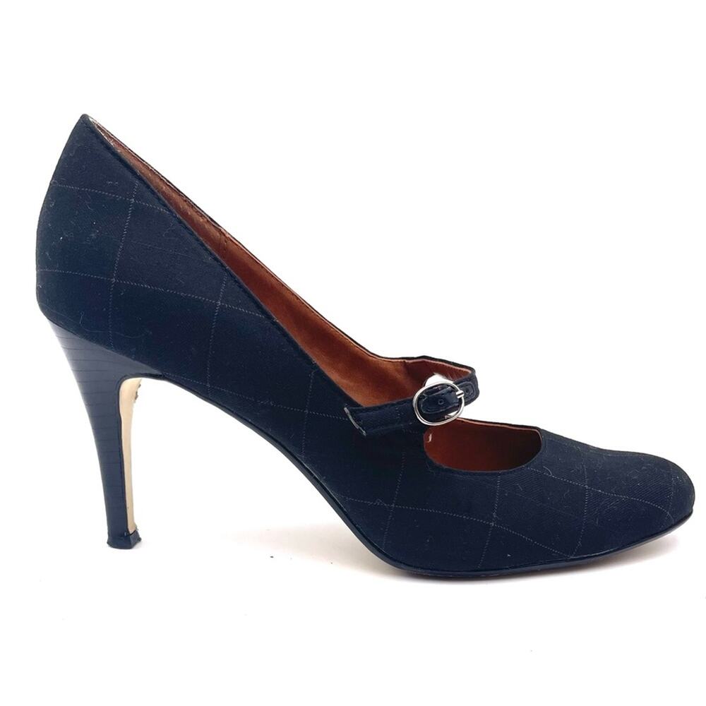 ann marino by Bettye Muller Black Plaid Teacher Mary Jane Pump Shoes Size 9.5 - Picture 11 of 11